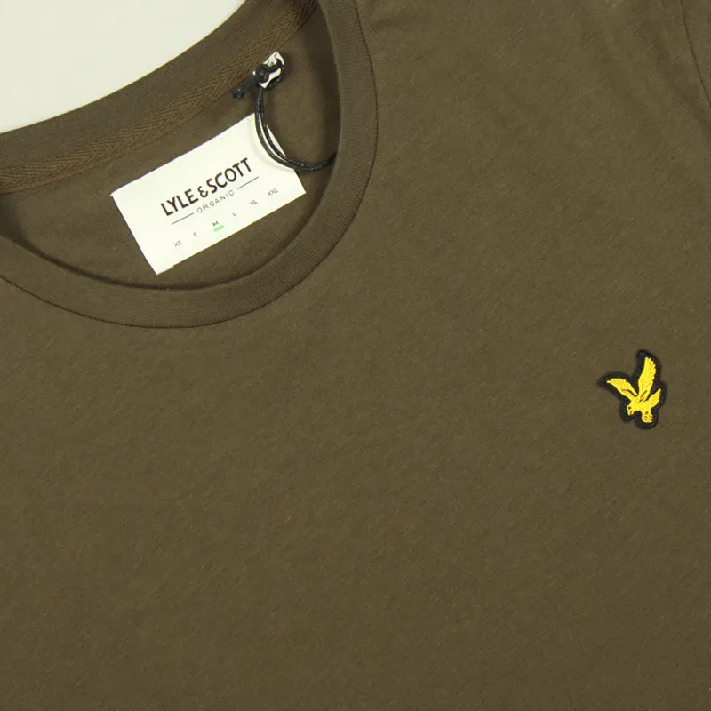 Lyle and Scott Plain T-Shirt - Olive-1